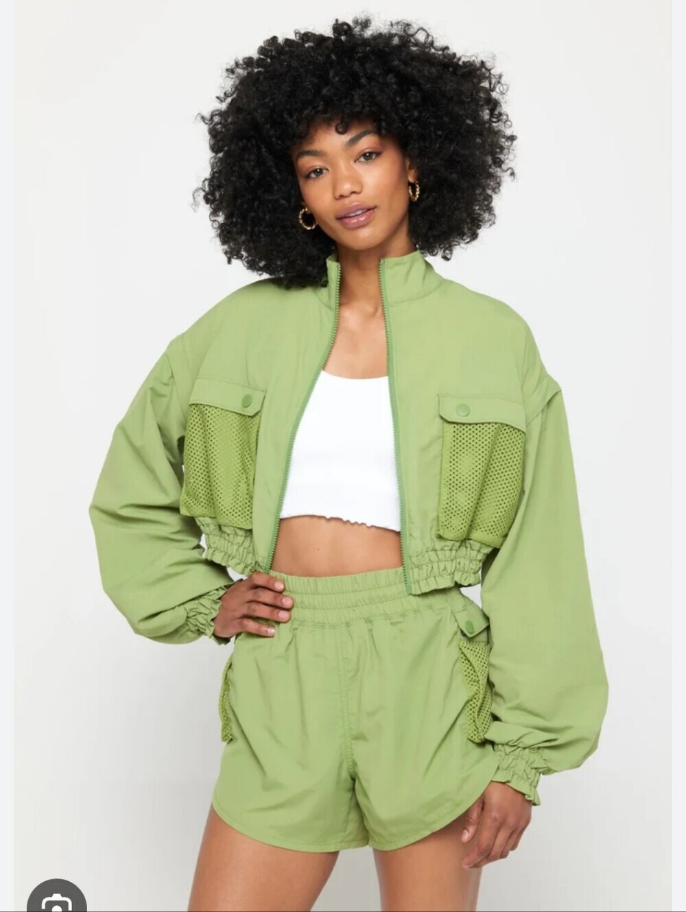 Bridget Crop 2-Way Vest Hybrid Vest Jacket - Picture 1 of 7